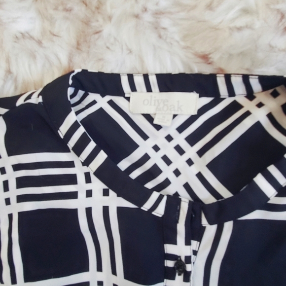 Checkered Crepe Chiffon Longsleeve Top 🌴 - Picture 6 of 9